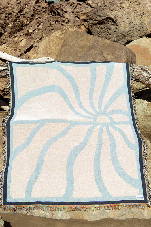 Horizon Heritage Woven Throw - Ocean