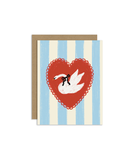 Swan Greeting Card