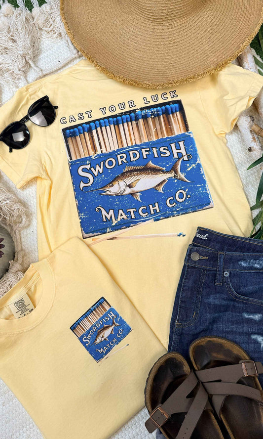 Swordfish Match Co. Comfort Color Graphic T-Shirt