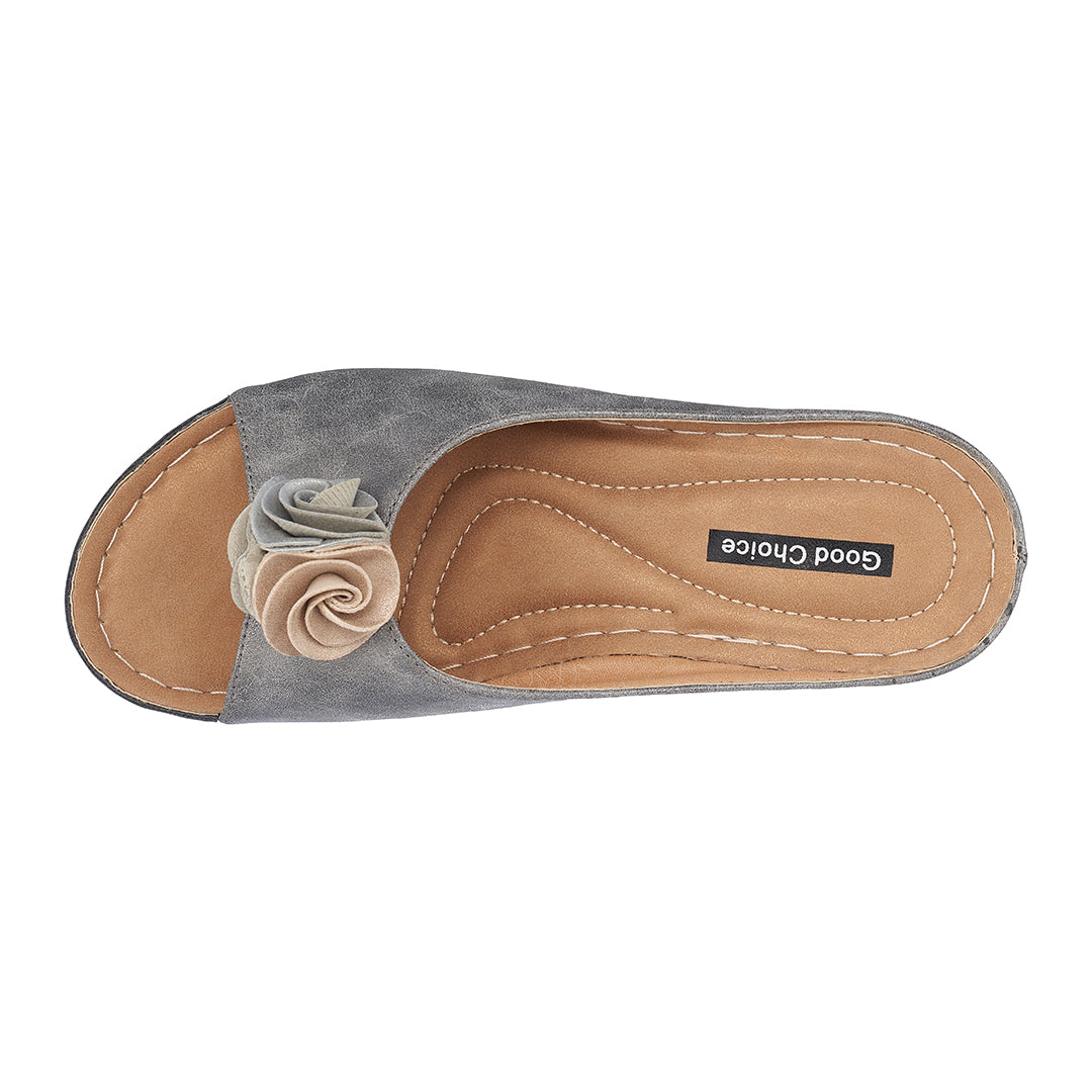Women's Sydney Pewter Wedge Sandals