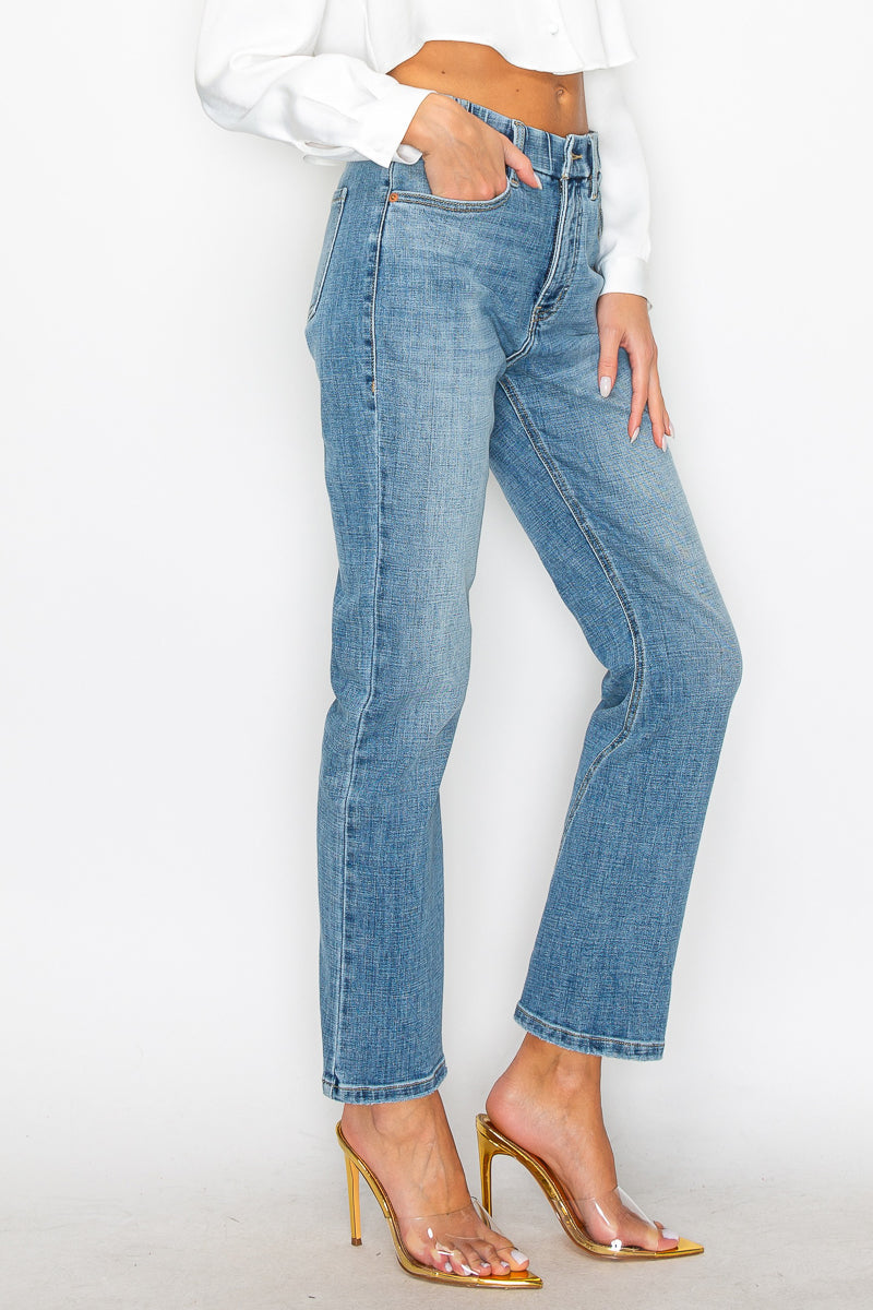 Catherine Tummy Control High Rise Straight Jeans