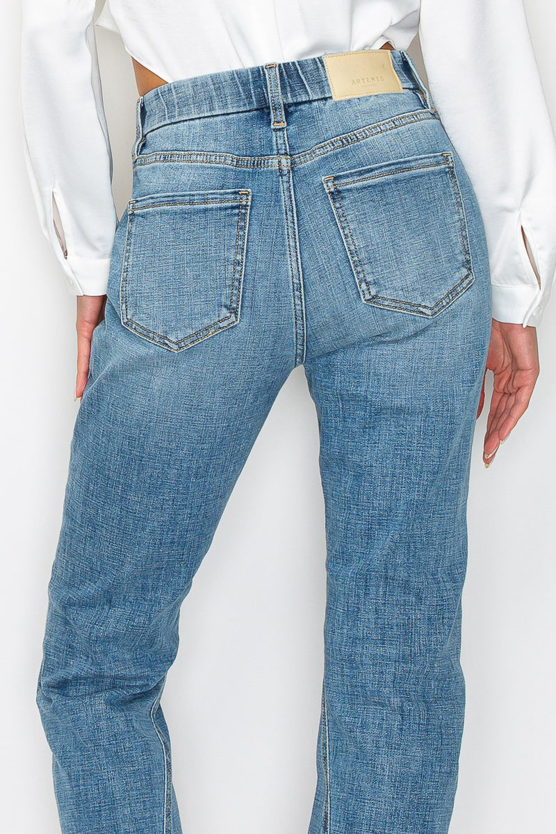Plus Tummy Control High Rise Straight Jeans