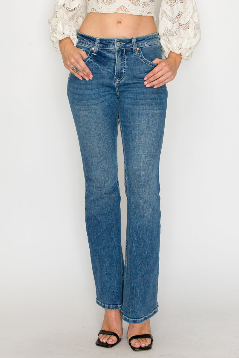 Stevie TUMMY CONTROL HIGH RISE SLIM FLARE JEANS  *Signature*