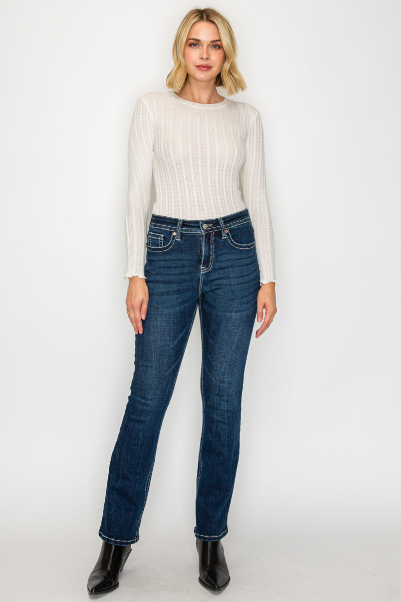 Stevie TUMMY CONTROL HIGH RISE SLIM FLARE JEANS  *Signature*