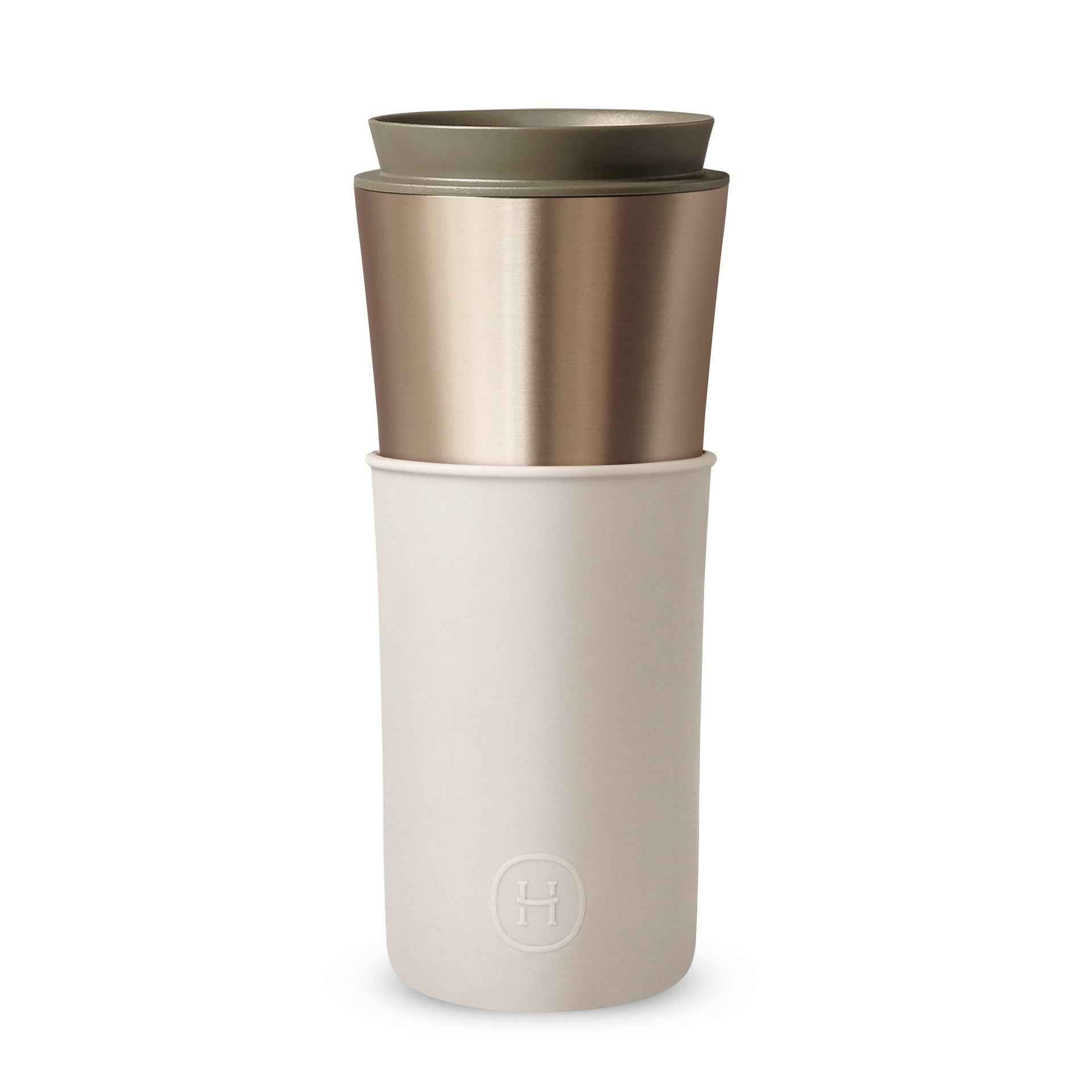 Metallic Fir Travel Mug - Eucalyptus 15 Oz