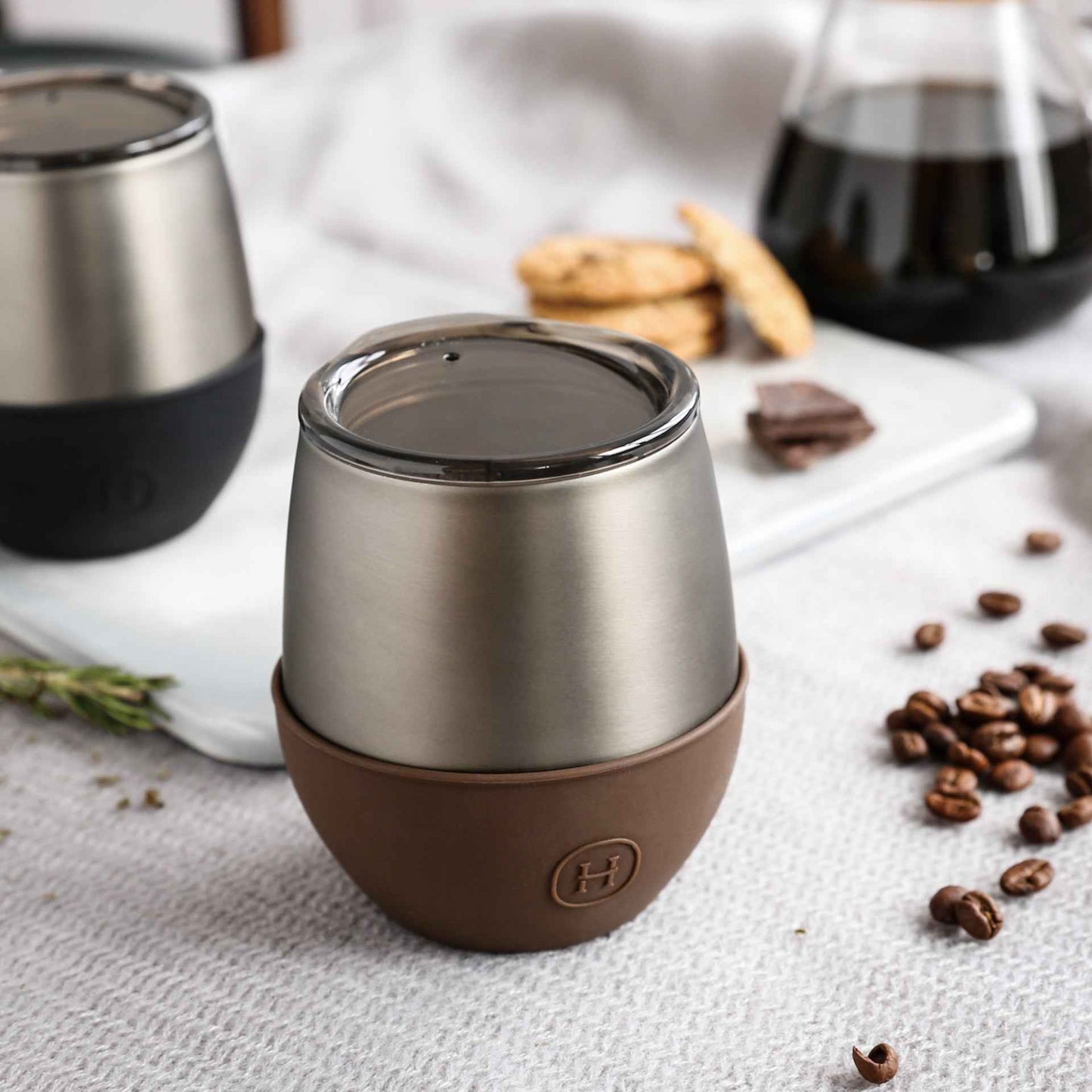 Titanium Grey Tumbler-Mocha 8 OZ