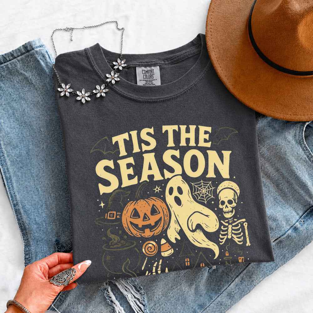 Tis The Season Halloween Comfort Color Shirt - Spooky Tee