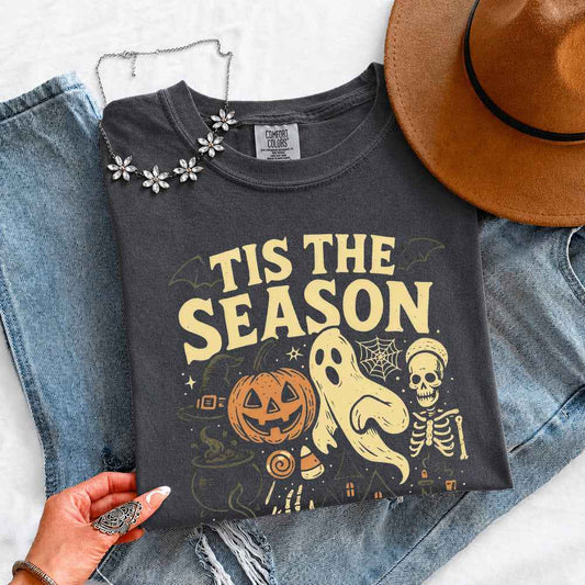 Tis The Season Halloween Comfort Color Shirt - Spooky Tee