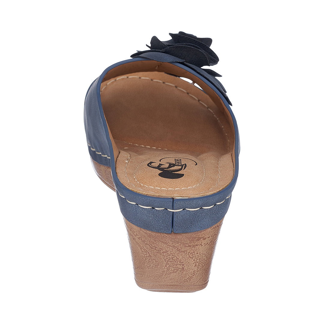 Women's Tokyo Navy Wedge Sandals