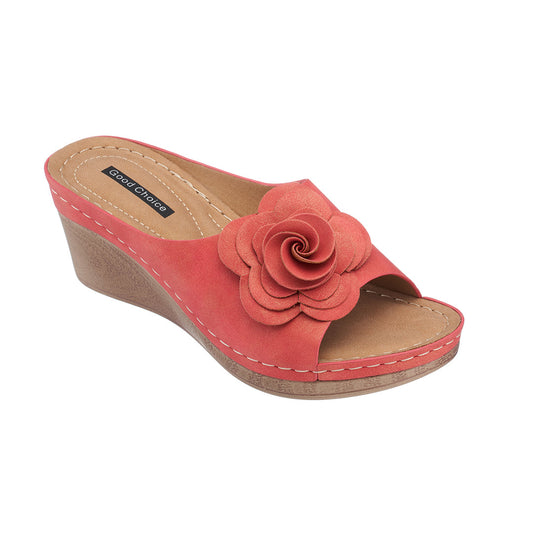 Women's Tokyo Coral Wedge Sandals