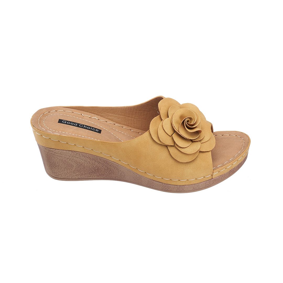 Women's Tokyo Yellow Wedge Sandals