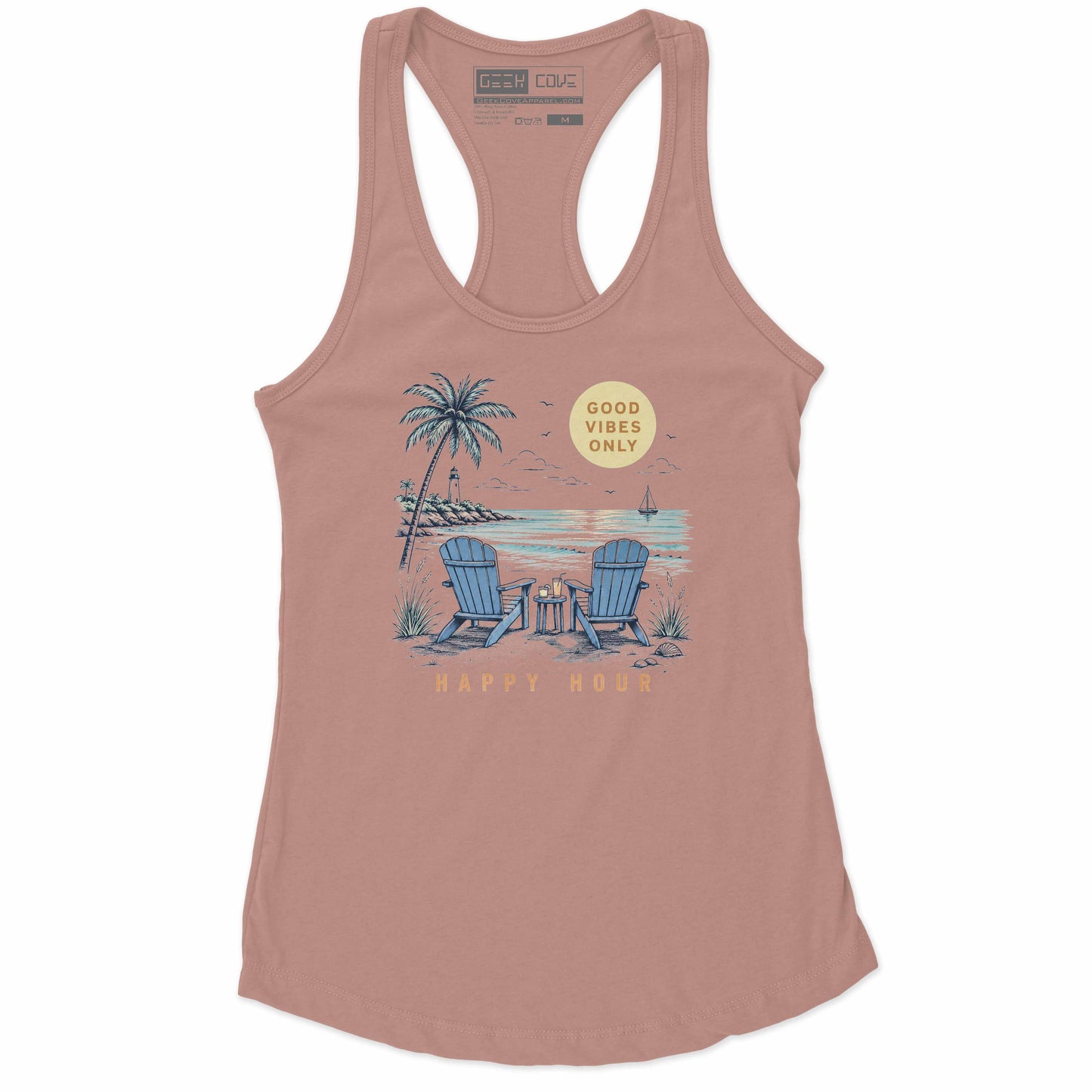 Relaxed Happy Hour Racerback Tank Top