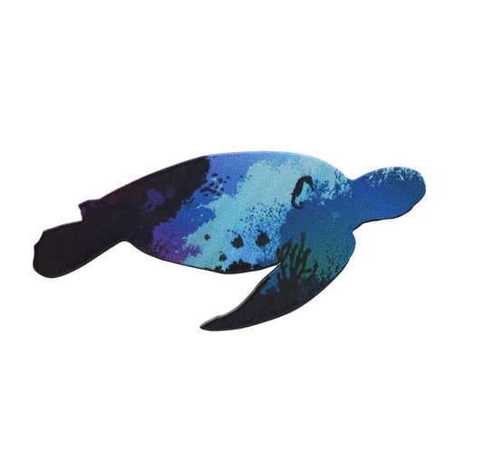 Ocean Sea Turtle Enamel Pin - Marine Life, Nautical Pins