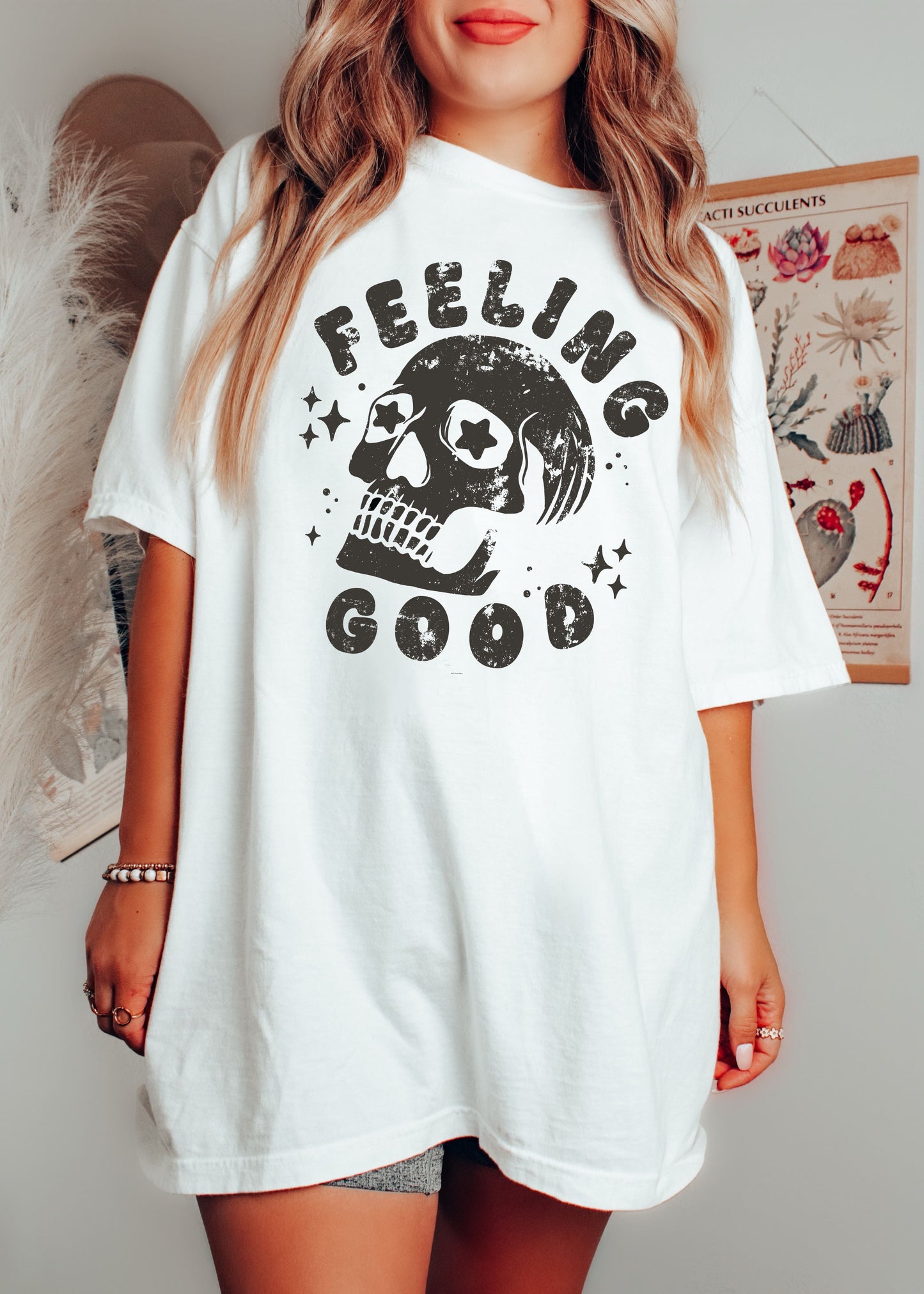 Feeling Good Skull Tee *8 Colors (S-3X)