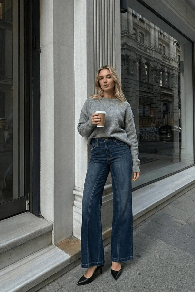 Ultra High Rise Relaxed Flare Jeans