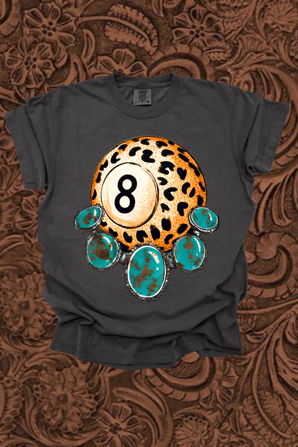 Leopard 8Ball Graphic Tee