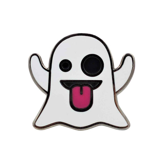 Ghost Emoji Pin – Enamel Pin for your Life