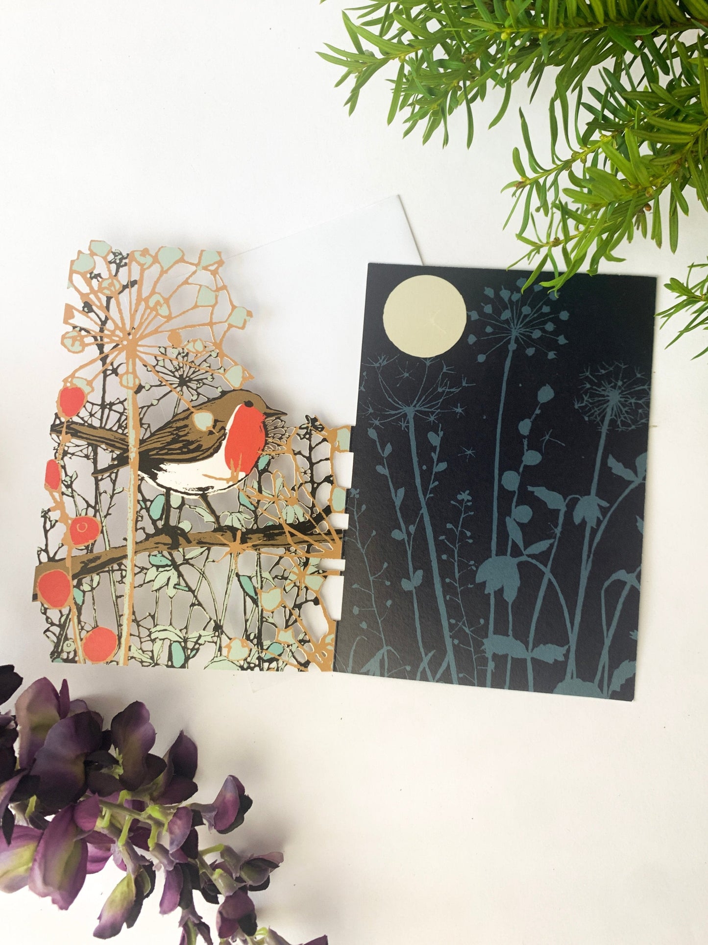 Winter's Tale Robin Lasercut Christmas Seasonal Card