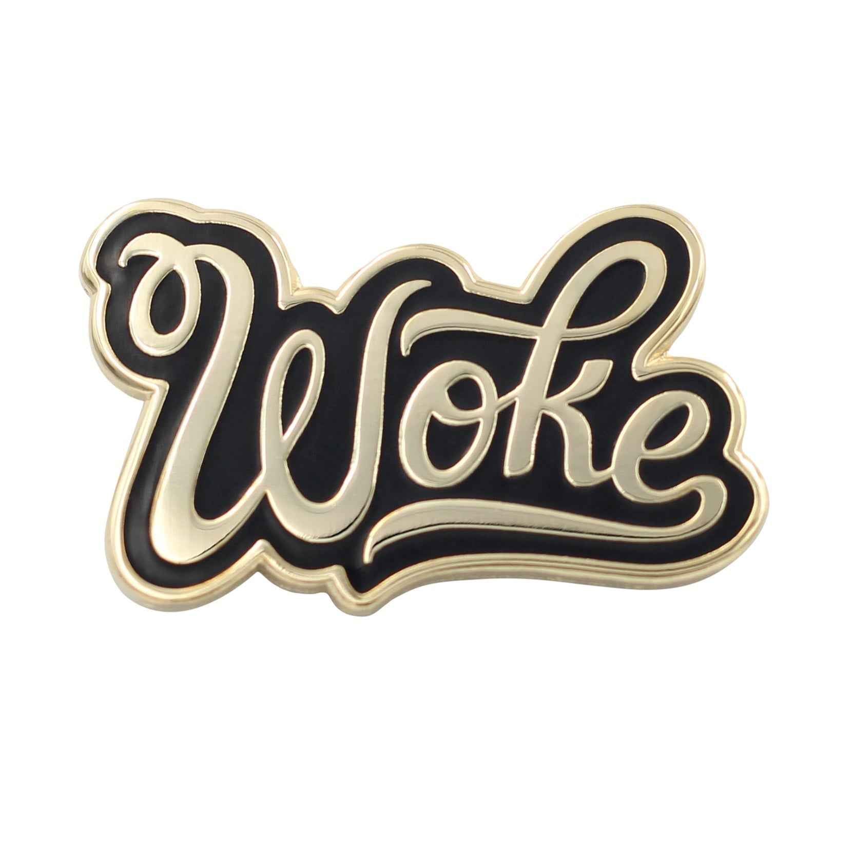 Woke Enamel Pin - Stay Woke Black Lives Matter Pride Pin