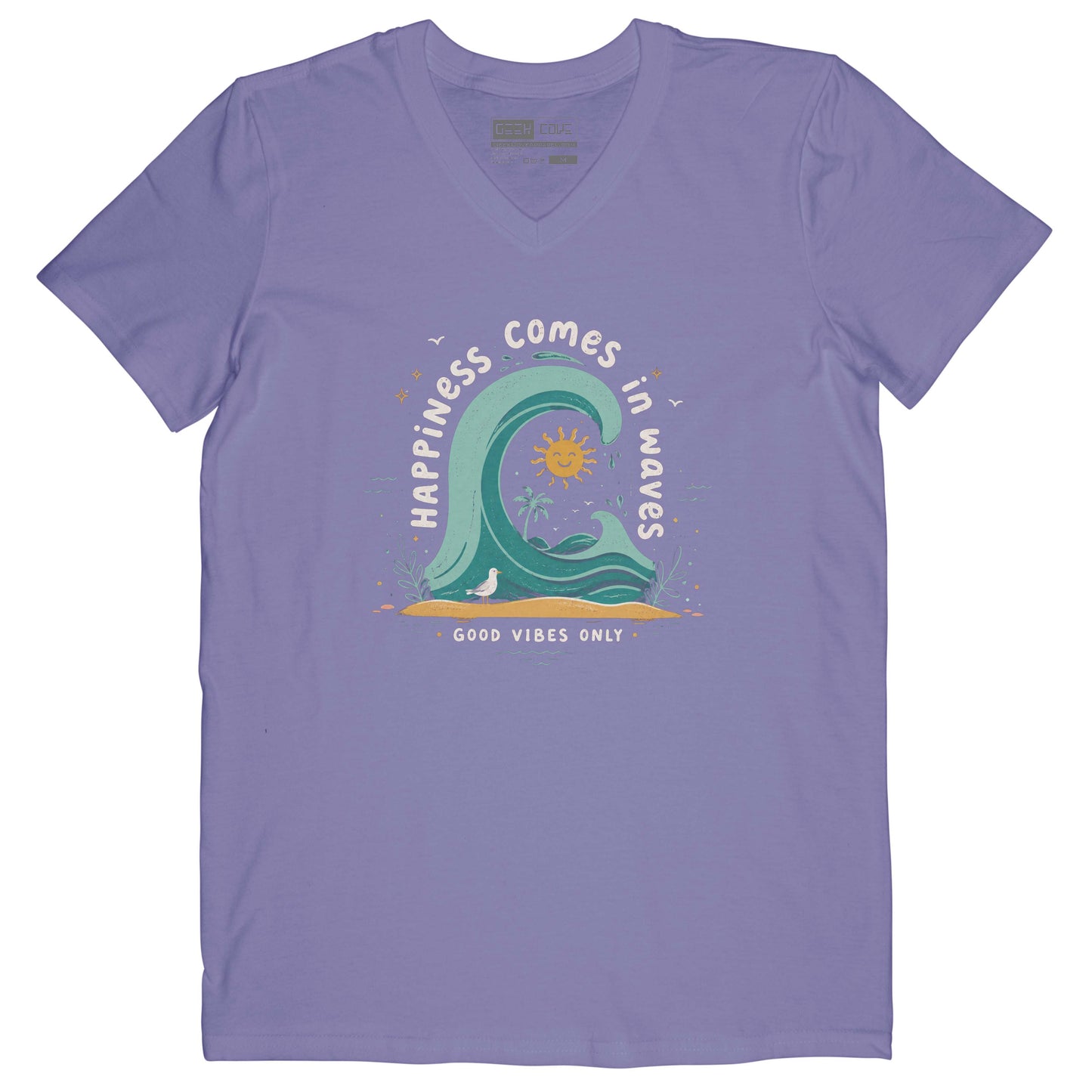 Happiness Short Sleeve Crusher Vee