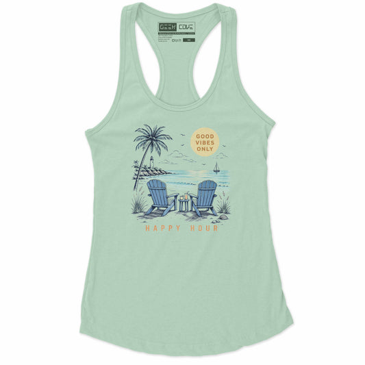 Relaxed Happy Hour Racerback Tank Top