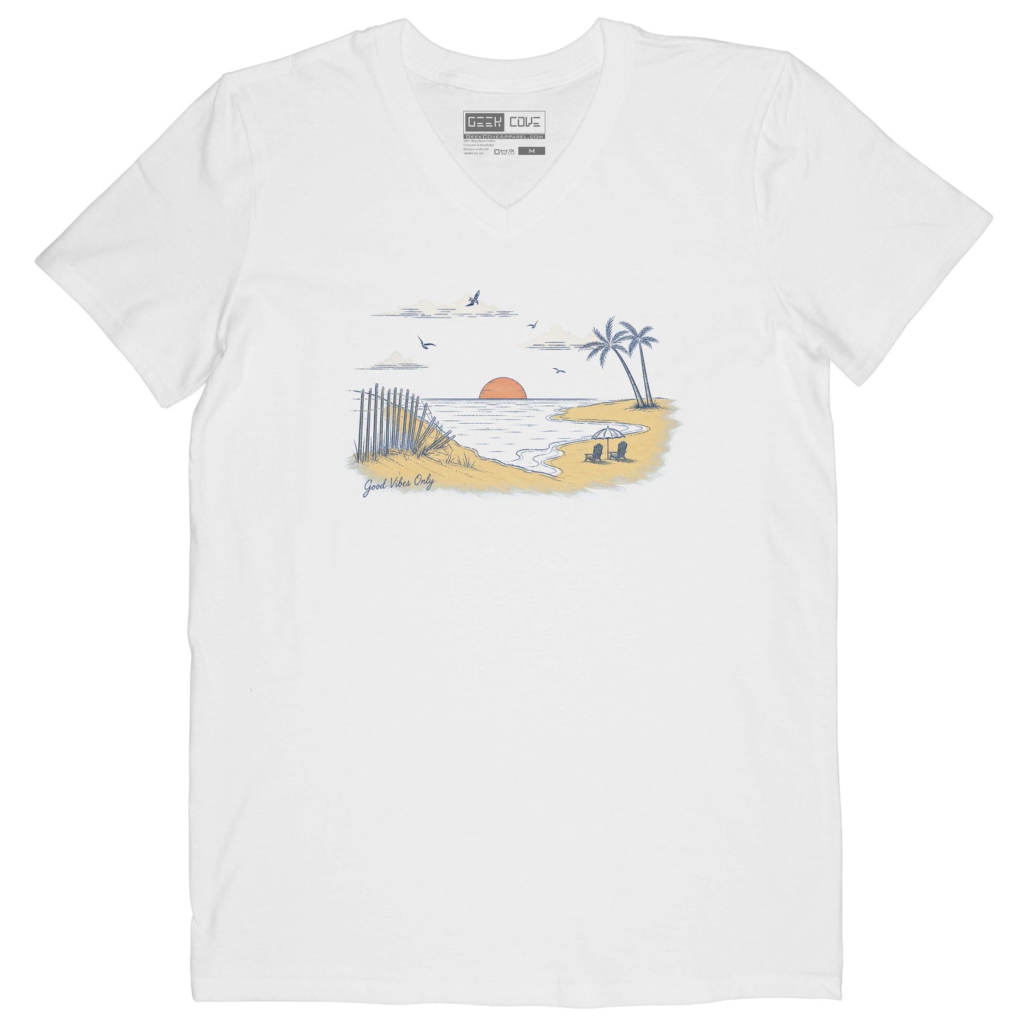 Ocean Sunset Short Sleeve Crusher Vee