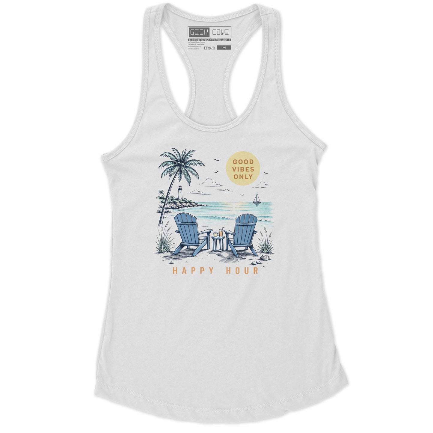 Relaxed Happy Hour Racerback Tank Top