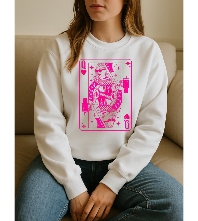 Hip Queen Of Hearts Sweatshirt 5418gsweat
