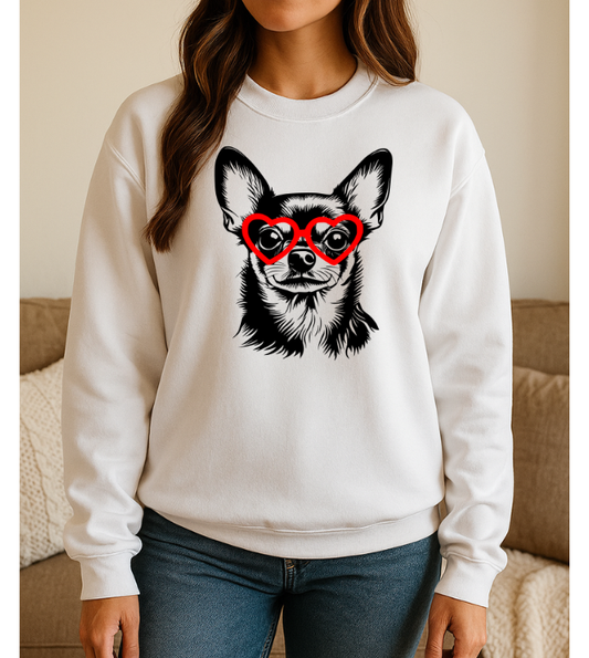 Chihuahua Love Graphic Sweatshirt 5421gsweat