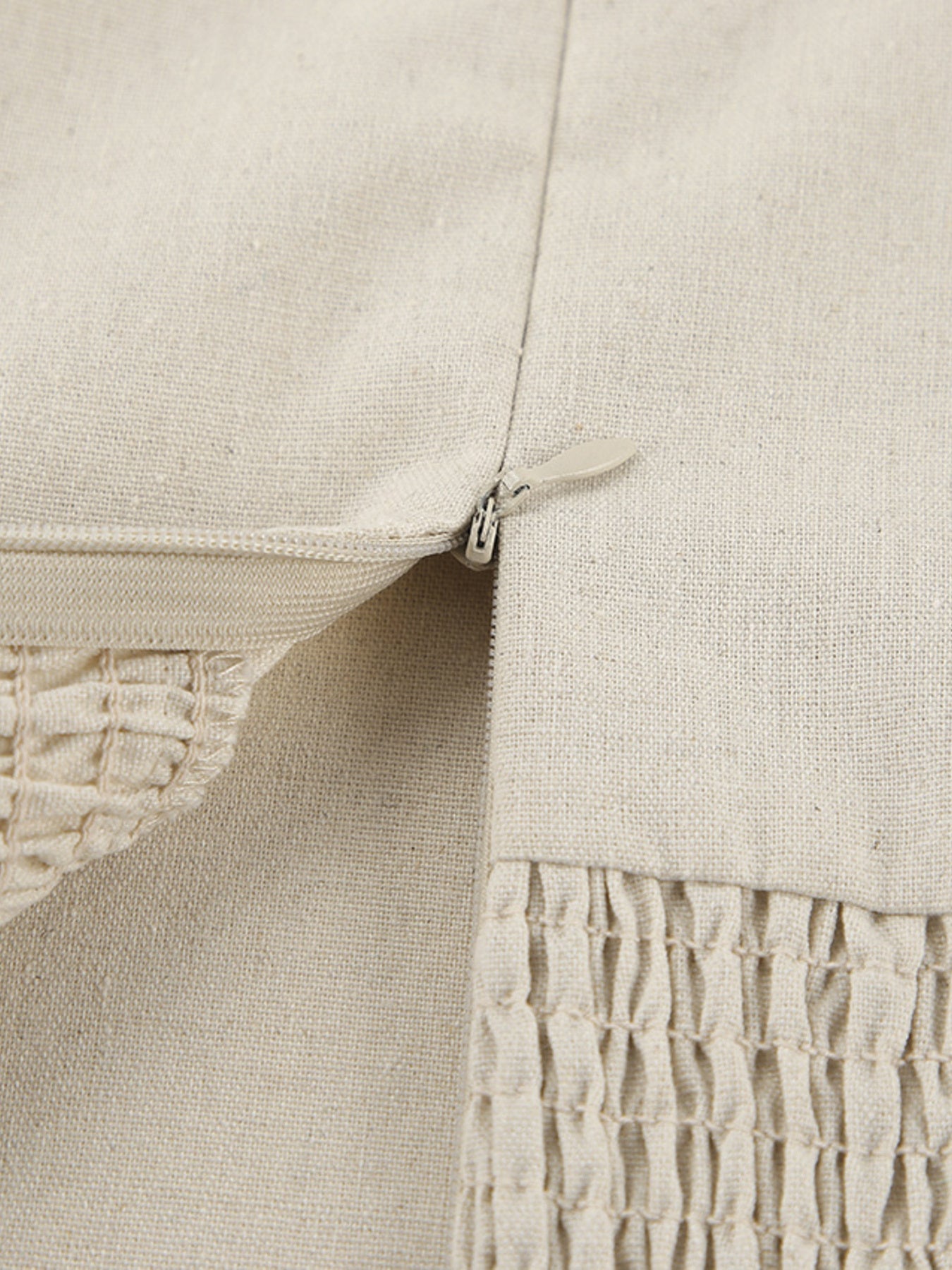 Hemp Smocked Back Tube Dress