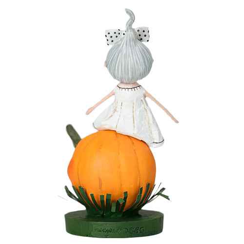 A Little Halloween Spirit Figurine by Lori Mitchell — 6.5-Inch Poly Resin Folk Art Collectible