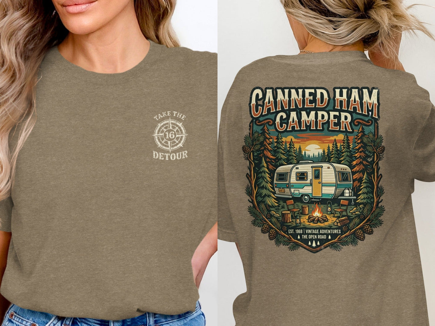Vintage Canned Ham Camper Graphic Tee
