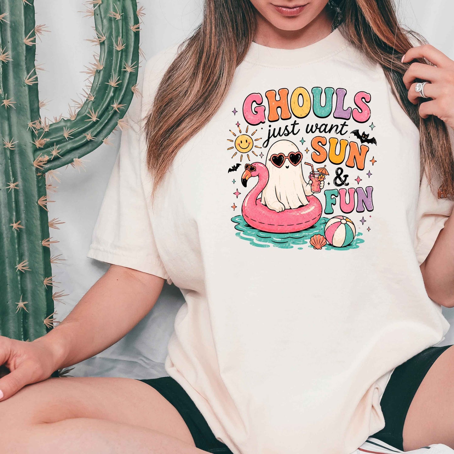 Summerween Shirt - Retro Spooky Beach Tee | Pastel Goth Halloween Summer Top