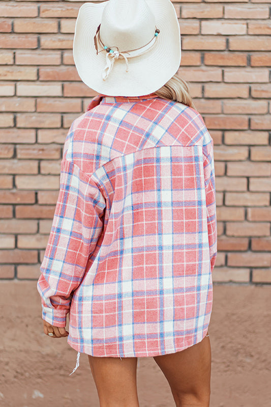 Plaid Button Up Shacket