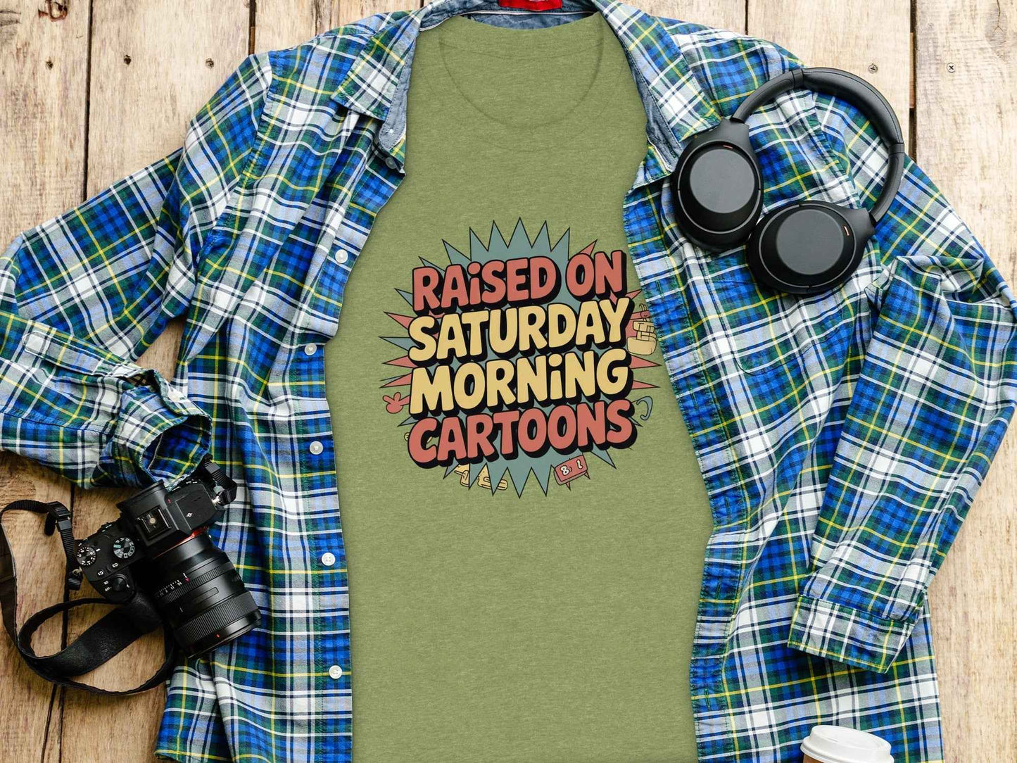 Raised On Saturday Morning Cartoons Funny T-Shirt