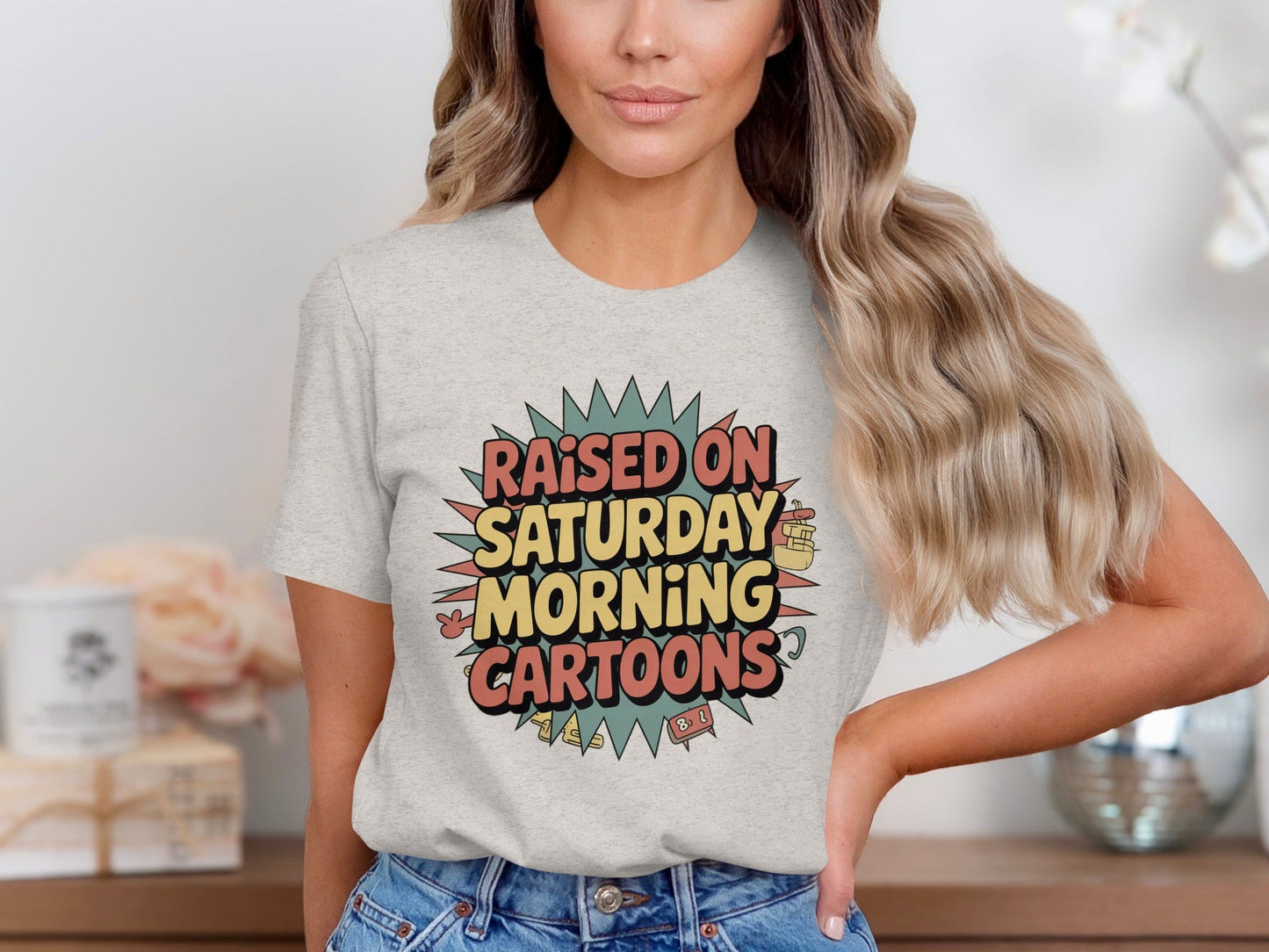 Raised On Saturday Morning Cartoons Funny T-Shirt