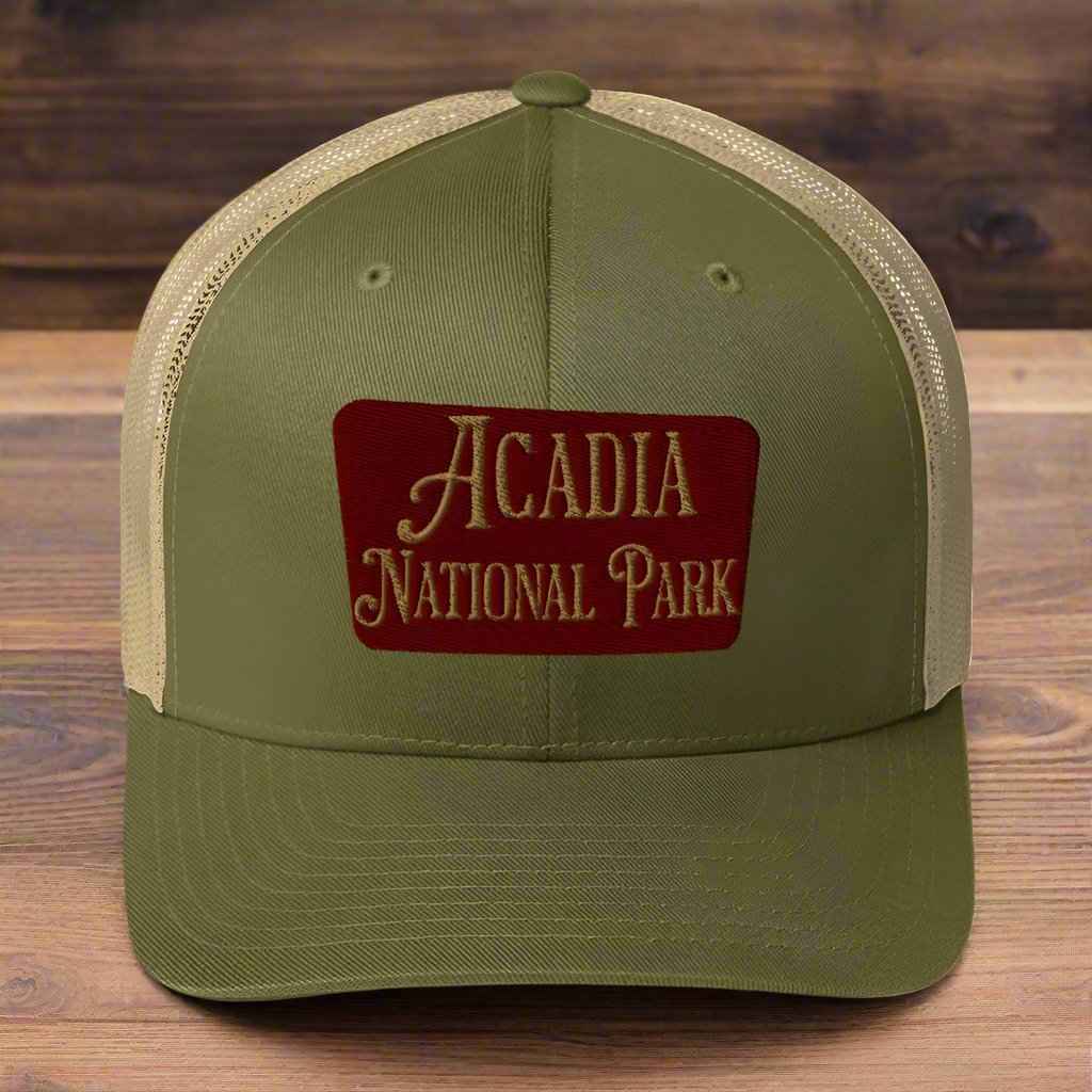 Acadia National Park Embroidered Trucker Hat