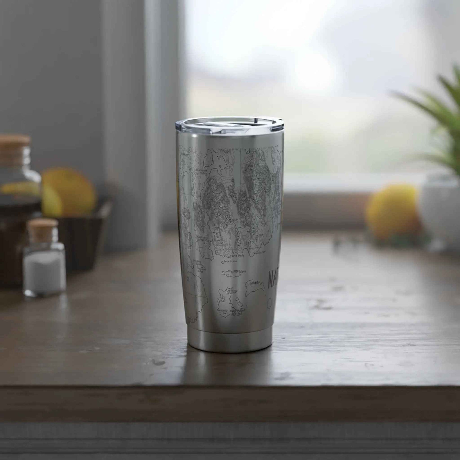 Acadia National Park Topographic Tumbler 20oz
