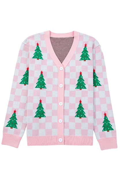 Ella Tree Pattern Cardigan Sweater