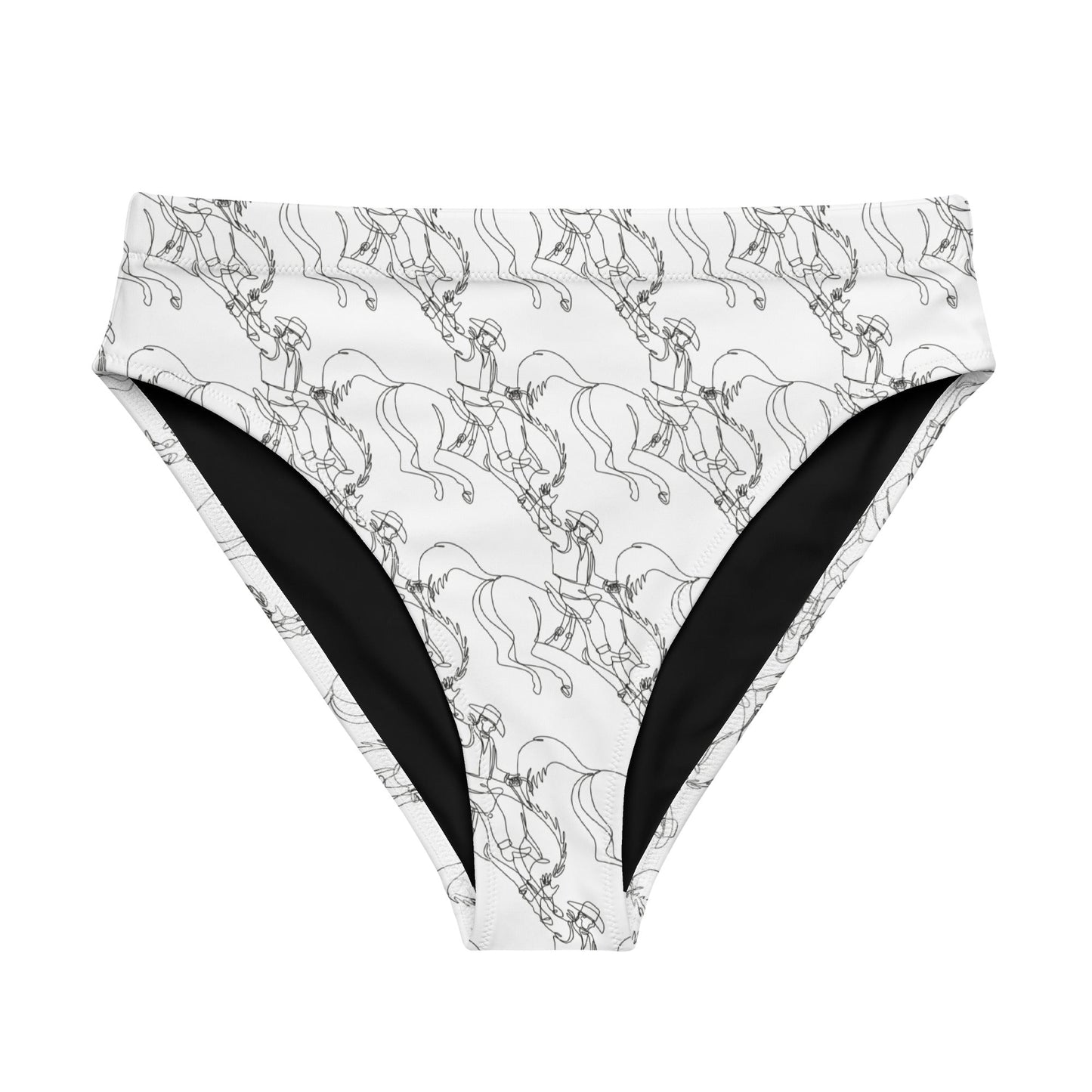 Western Ink high-waisted bikini bottom