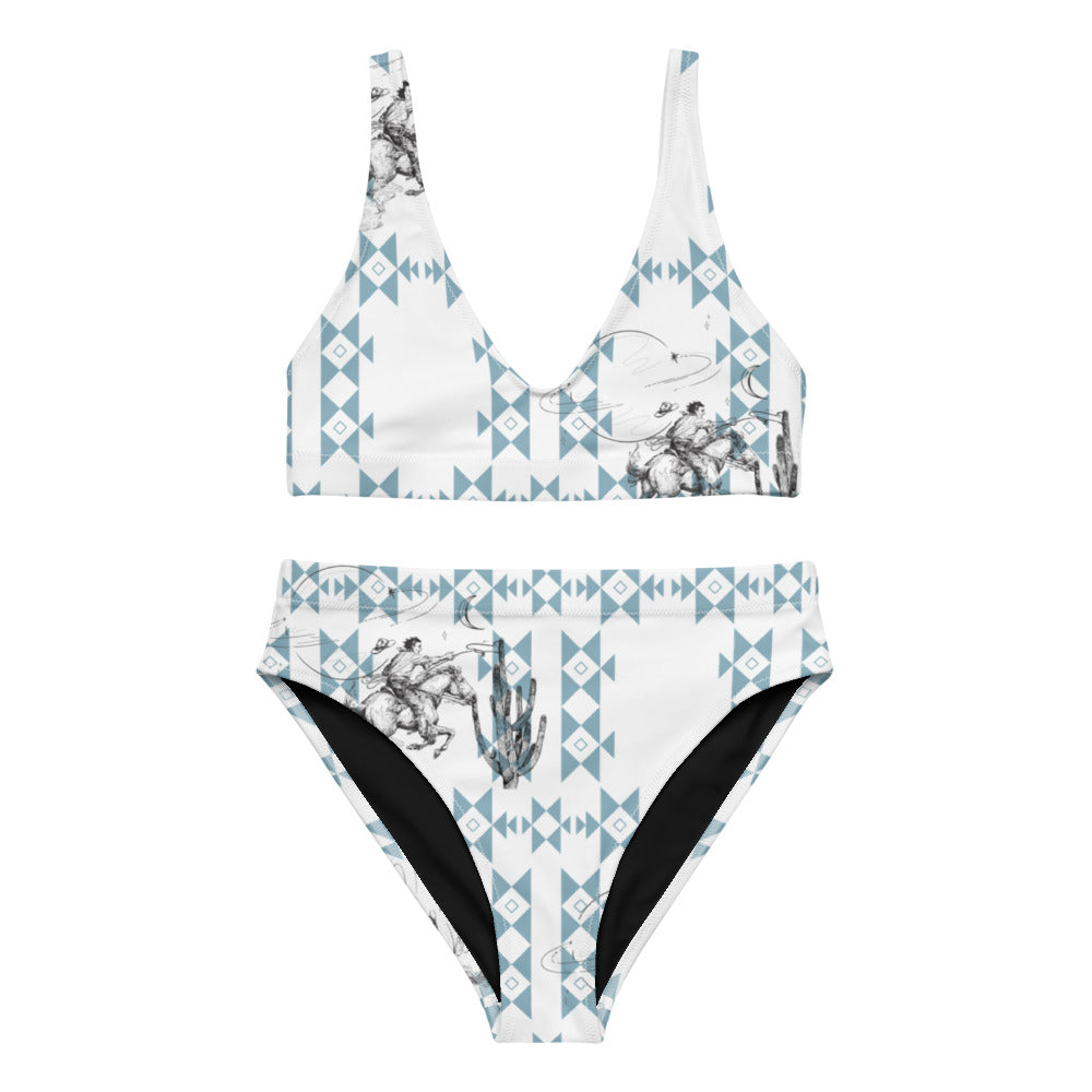 Aztec Space Cowboy high-waisted bikini