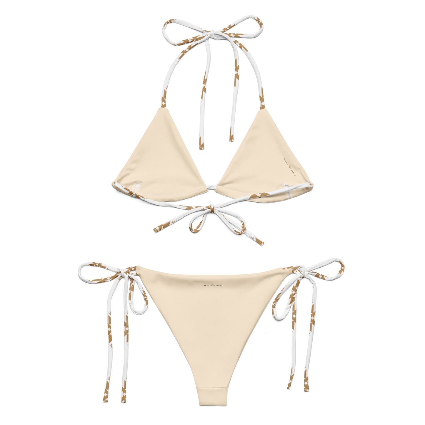 Gold Aztec string bikini