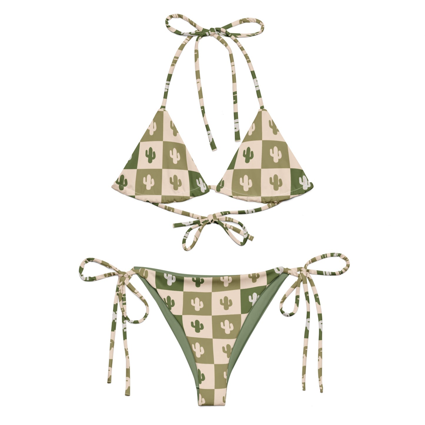 Desert Grid string bikini