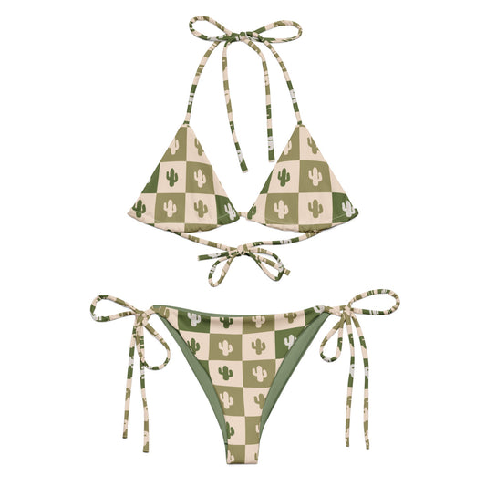Desert Grid string bikini