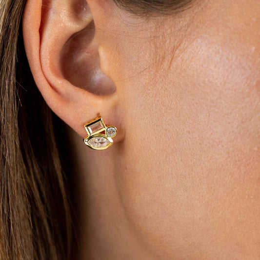 Amber Studs
