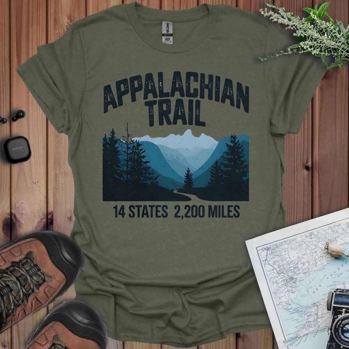 Appalachian Trail 14 States 2200 Miles T-Shirt