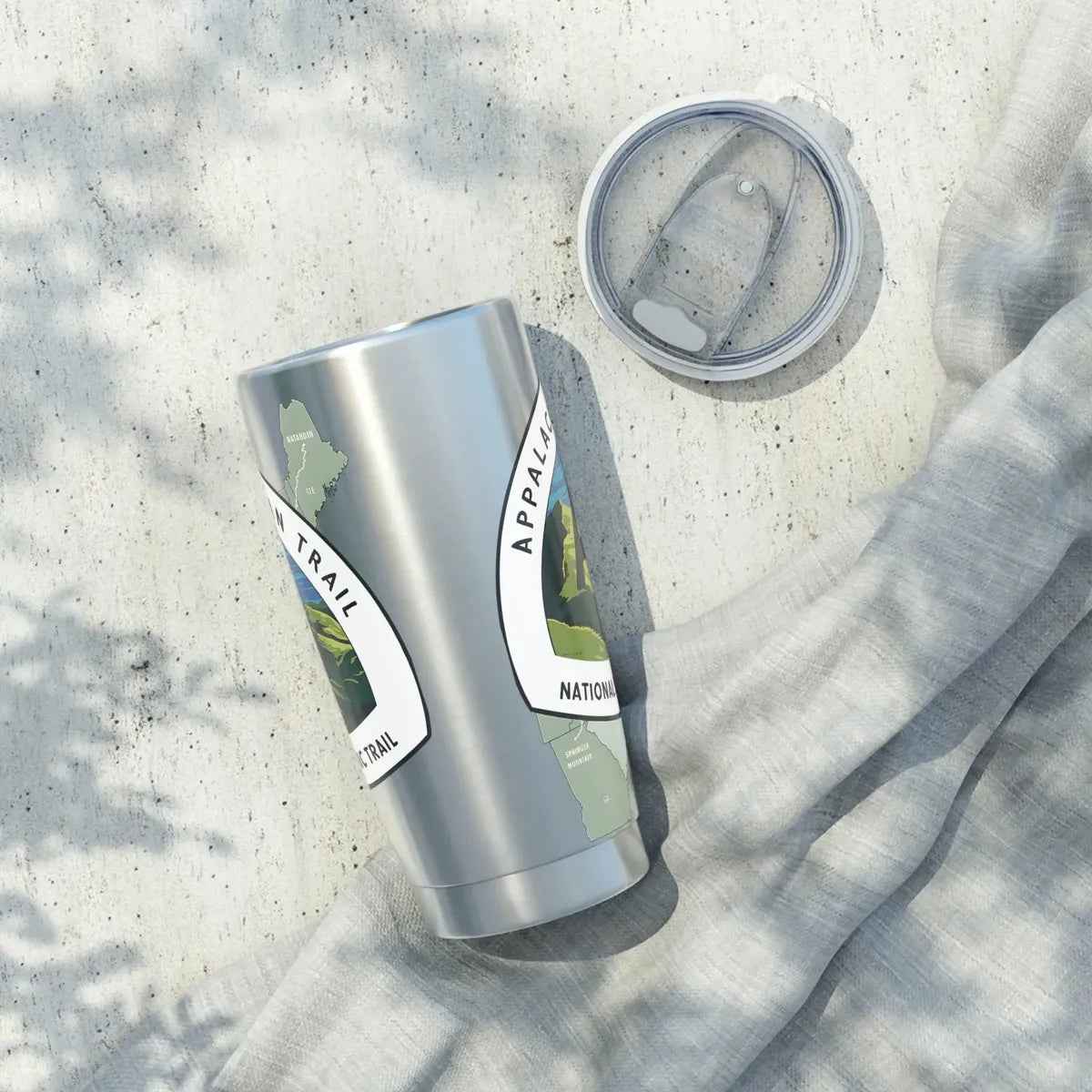 Appalachian Trail Insulated 20oz Tumbler Map Logo