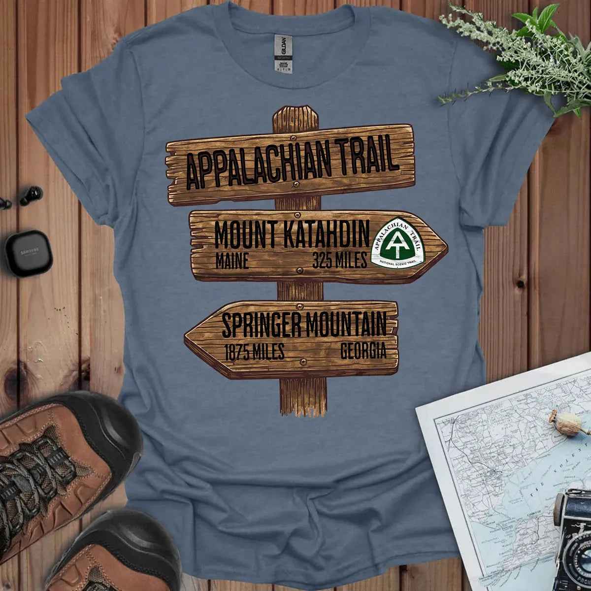 Appalachian Trail Unisex T-Shirt Katahdin Springer 2200 Miles