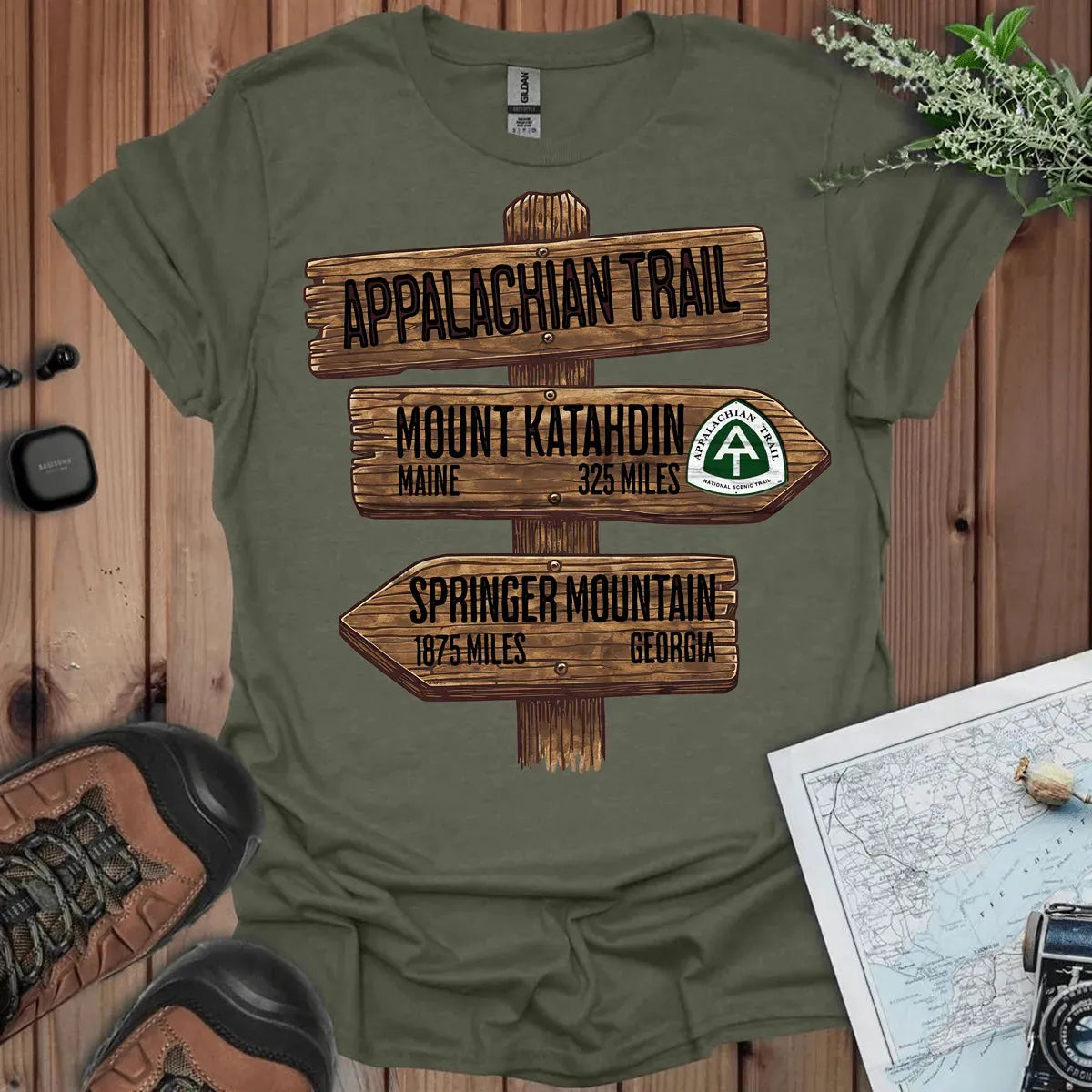 Appalachian Trail Unisex T-Shirt Katahdin Springer 2200 Miles