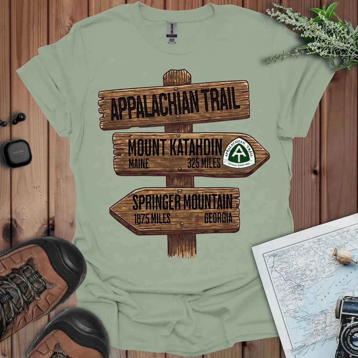 Appalachian Trail Unisex T-Shirt Katahdin Springer 2200 Miles
